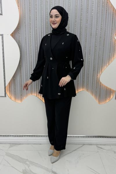 Elza 3’lü Takım Siyah