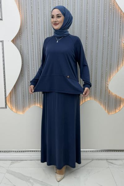 Göksu Etekli Takım Lacivert