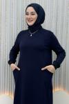 Gözde Elbise Lacivert
