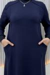 Gözde Elbise Lacivert