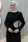 Gümüş Abiye Siyah