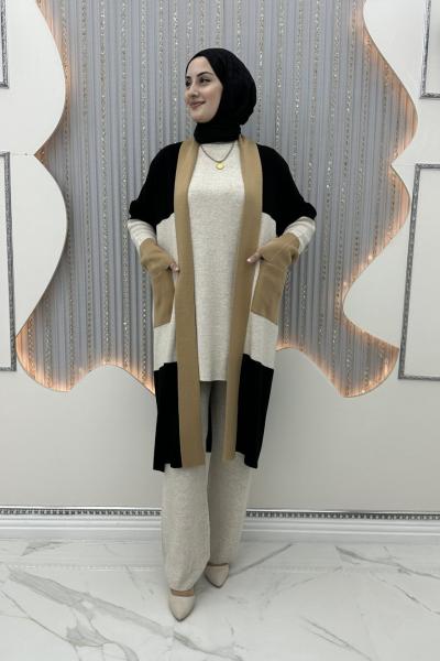 Günşiray Hırkalı Takım Krem