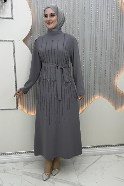 Güzelim abiye Gri