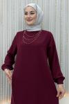 Hamide Pantolonlu Takım Bordo