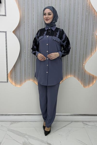 Hansel Pantolonlu Takım Gri