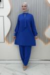 Hoşneva Pantolonlu Takım  Mavi