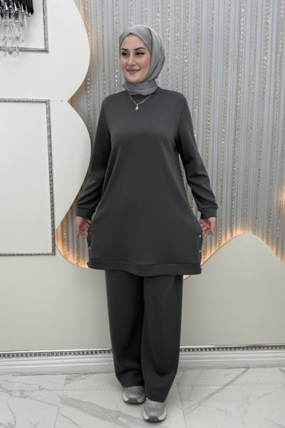 İlayda Pantolonlu Takım Antrasit