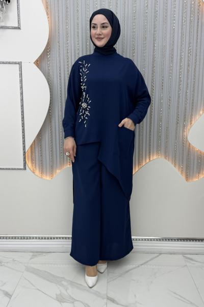 İncitaş Pantolonlu Takım Lacivert