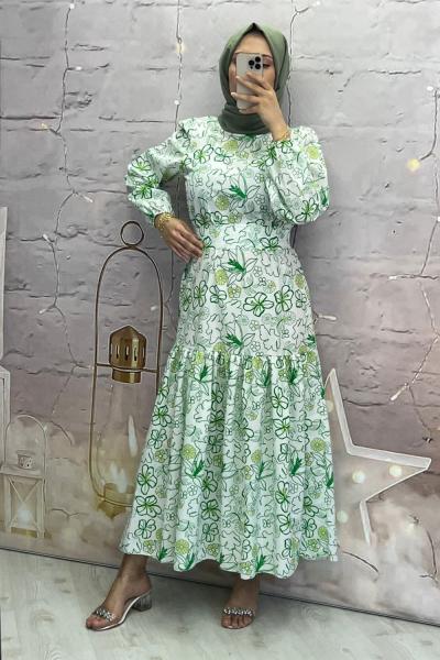 jülia elbise  Yeşil