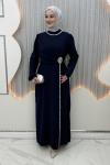 Kışmasalı Abiye Lacivert