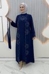 Kıymet Yelekli Elbise  Lacivert