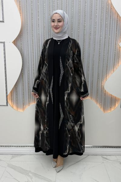 Kumsal Elbiseli Hırka Siyah