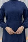 Kupra Elbise Lacivert