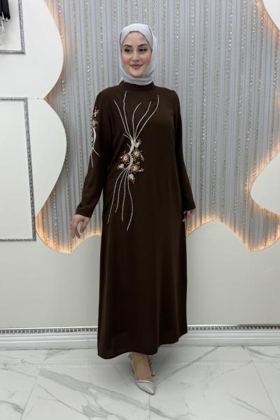 Kutupyıldızı Abiye Kahverengi