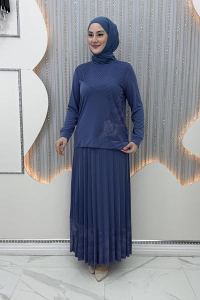 Kuzgun Etekli Takım Mavi