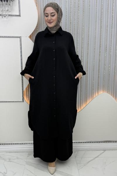 Lina Pantolonlu Takım Siyah