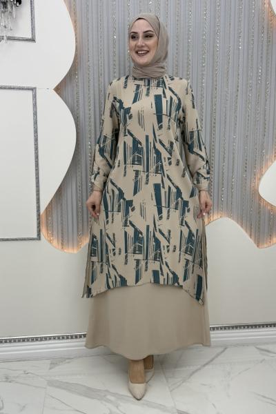 Mahur elbise Turkuaz