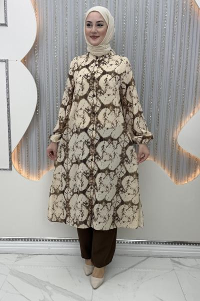 Mayıs Pantolonlu Takım Kahverengi