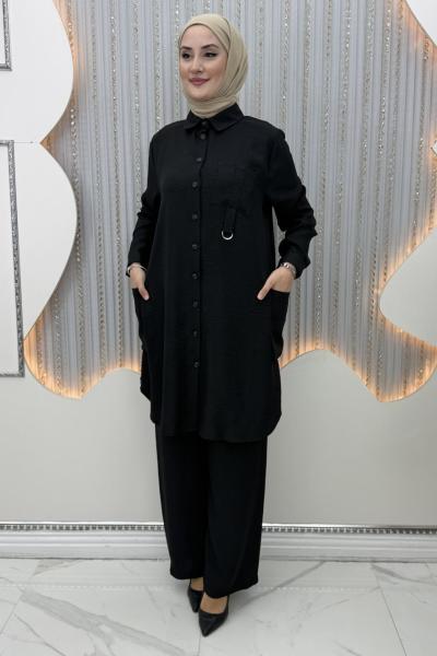 Melira Pantolonlu Takım  Siyah