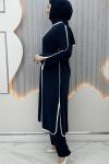 Meryemce Pantolonlu Takım Lacivert