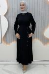 Nurdeste Elbise Siyah