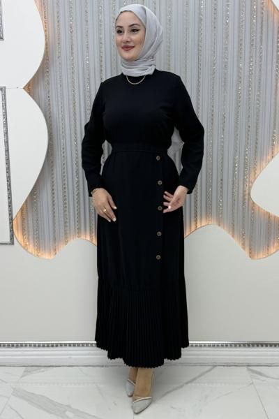 Nurdeste Elbise Siyah