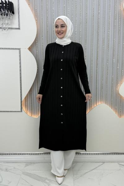 Piraye Hırka Elbise Siyah