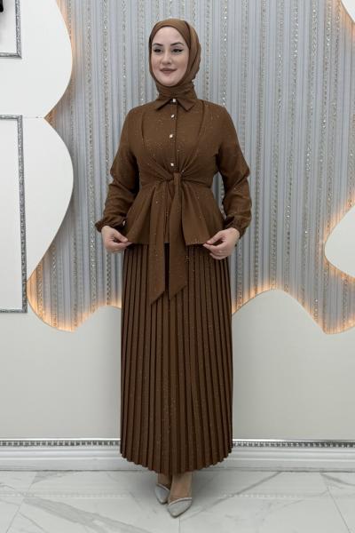 Pırıltı Etekli Takım Taba