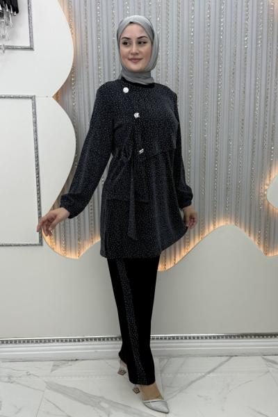 Pullu Pantolonlu Takım Gri