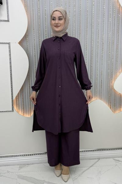 Rosa Fitilli Takım Mor