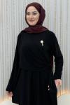 Rotinda Pantolonlu Takım Siyah