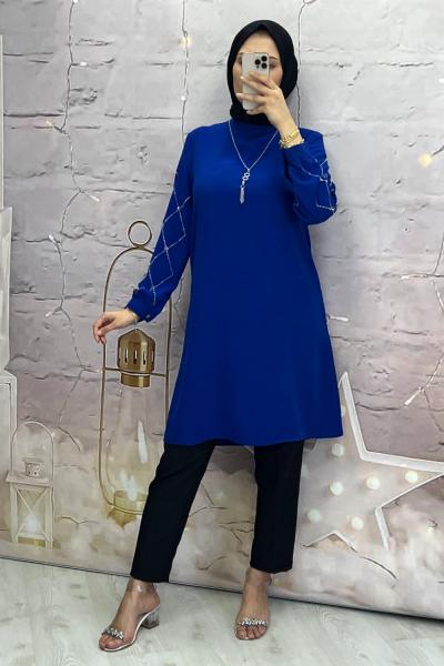 Royal Tunik Saks Mavisi