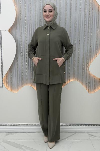Sahra Pantolonlu Takım Haki