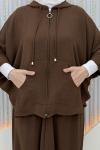 Şalvar 2’li takım Kahverengi