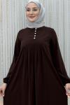Serenay Elbise Kahverengi