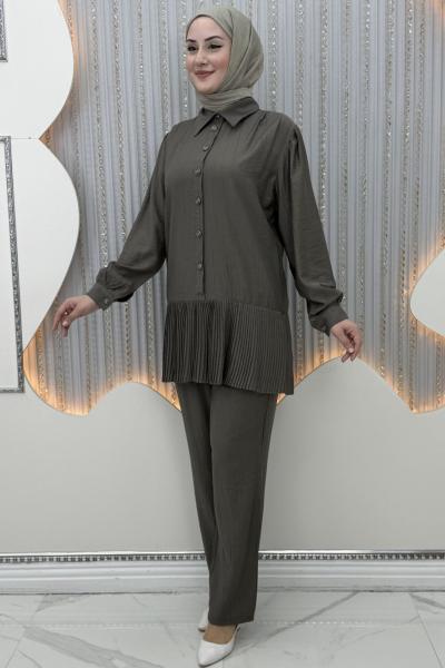 Suna Pantolonlu Takım Haki