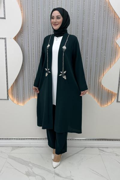 Suzan Pantolonlu Takım Zümrüt