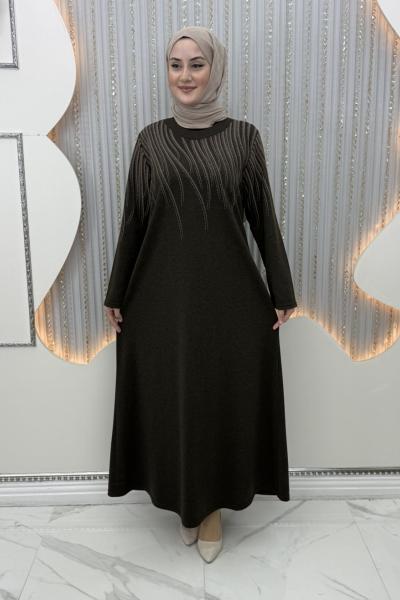 Ülfet Elbise Kahverengi