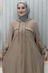 Vesta Pantolonlu Takım  Vizon