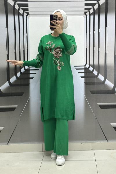 Violet triko takım Zümrüt