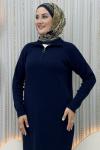 Yalın Elbise Lacivert