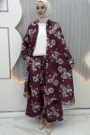 Yazbahar pantolonlu takım Mürdüm