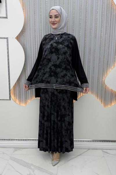 Yıldız Etekli Takım Siyah