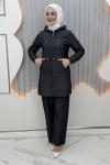 Zenta Pantolonlu Takım Siyah