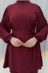 Zerda Pantolonlu Takım Bordo