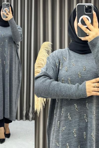 3282 Sina Tunik Gri  Gri