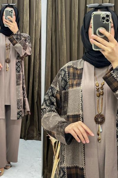 3283 Fulden 3 Lü Takım Vizon Vizon