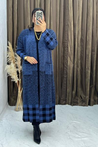 3286 Dilemnaz Hırka İndigo İndigo