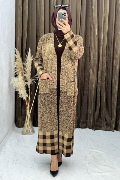 3286 Dilemnaz Hırka Vizon Vizon