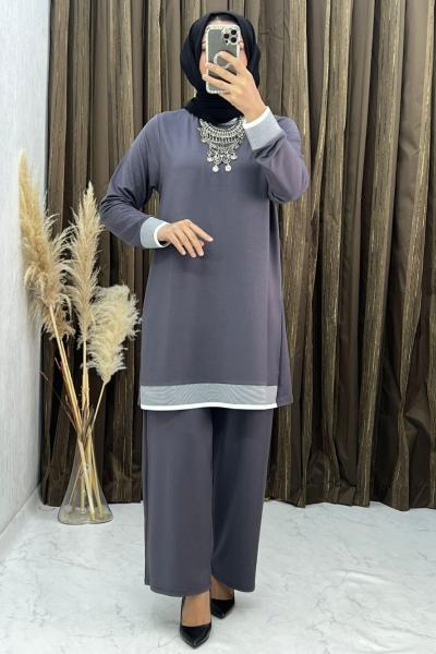 3291 Masal Takım Gri Gri